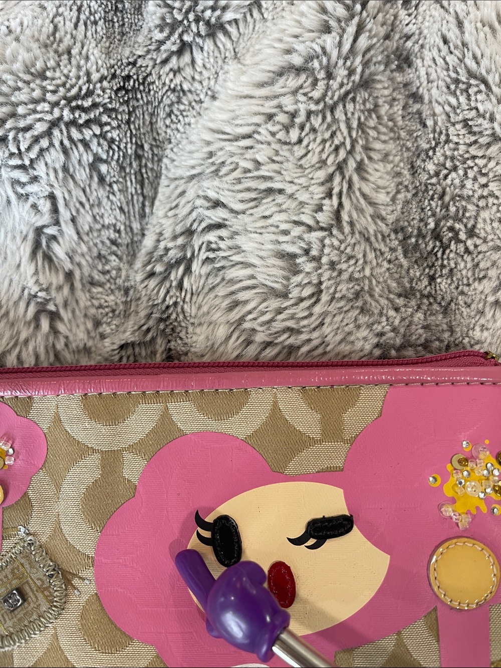 RARE COACH Y2K POPPY CHAN PINKY WRISTLET - Picture 8 of 14